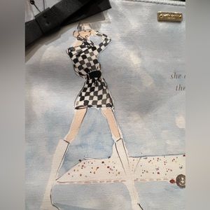 Kate Spade Vintage Georgie Clutch with Black Bow